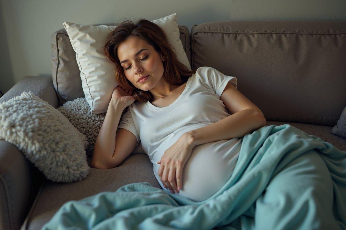 Repose serein : Négliger le sommeil peut aggraver le stress pendant la grossesse.